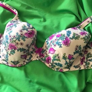 Victoria secret sparkly floral bra